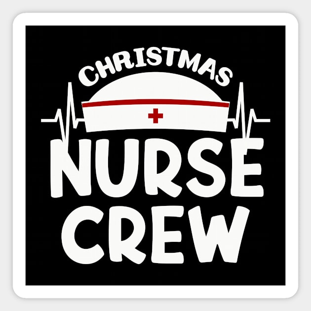 Christmas Nurse Crew Magnet by colorsplash